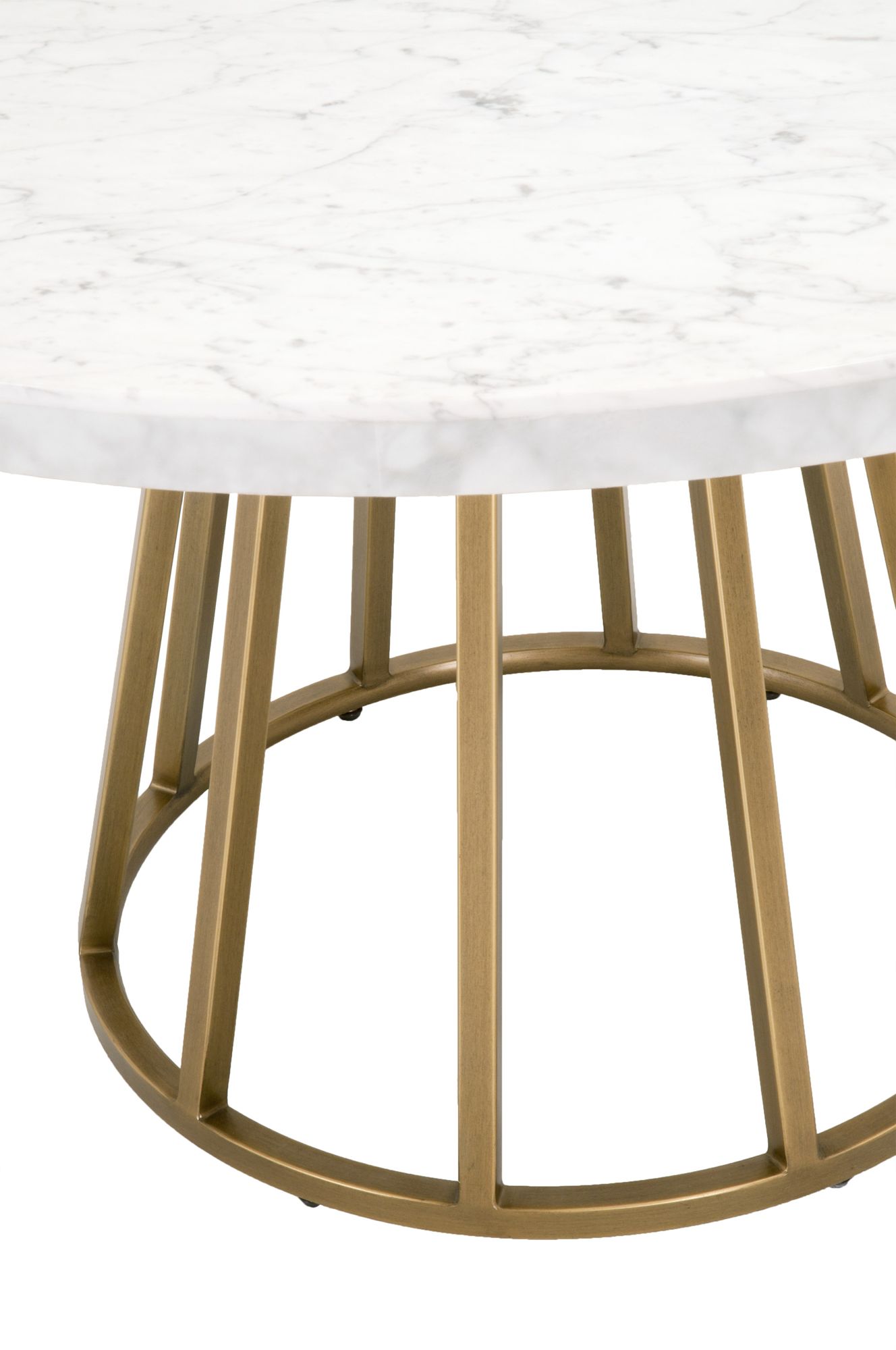 Image 5 Turino Round Dining Table Base, Brushed Gold more views