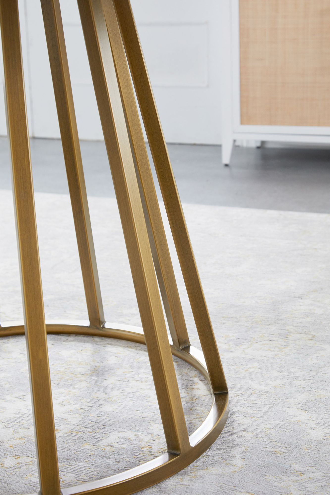 Image 6 Turino Round Dining Table Base, Brushed Gold more views