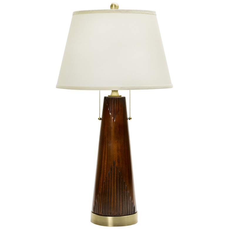 Image 1 Turk Fruitwood Ceramic Table Lamp