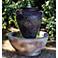 Turkish Urn 34" High Relic Sargasso LED Outdoor Fountain