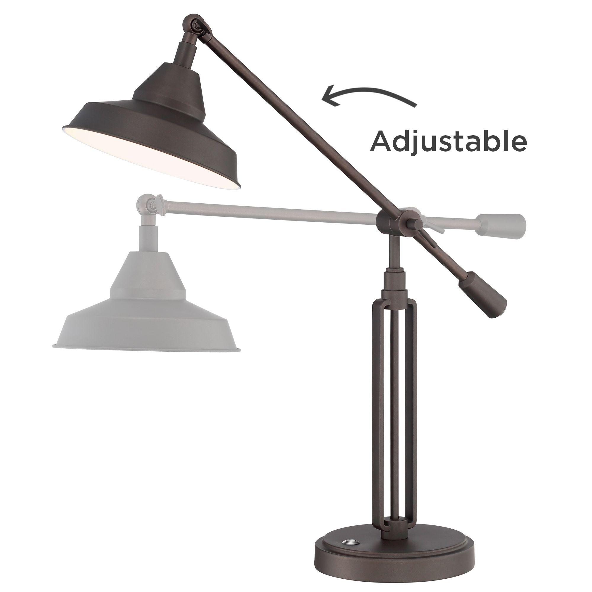 bronze turnbuckle led desk lamp with usb port