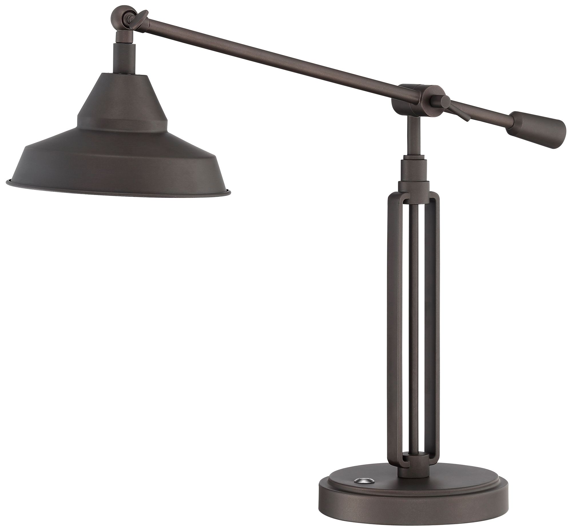 franklin iron works bronze turnbuckle led desk lamp