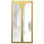 Turner 36" x 18" Beveled Glass and Gold Arch Top Mirror