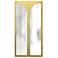Turner 36" x 18" Beveled Glass and Gold Arch Top Mirror