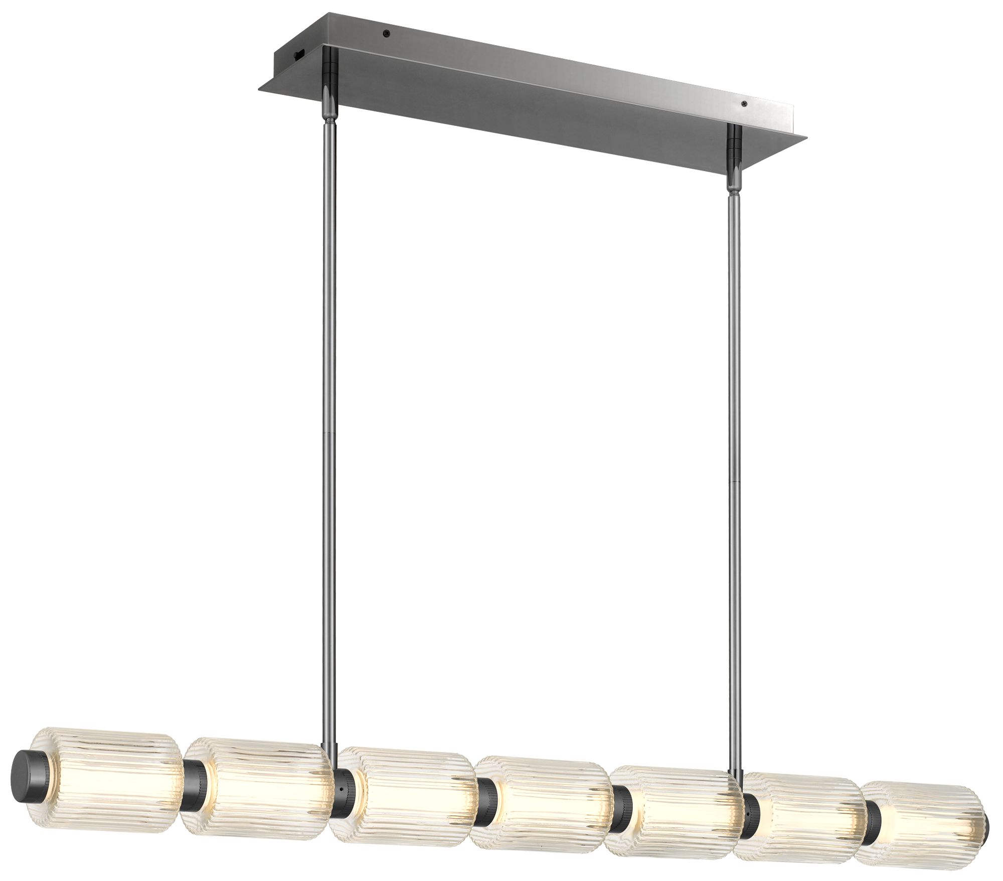 Turner Integrated LED Black Chrome Island Light with CCT Switch