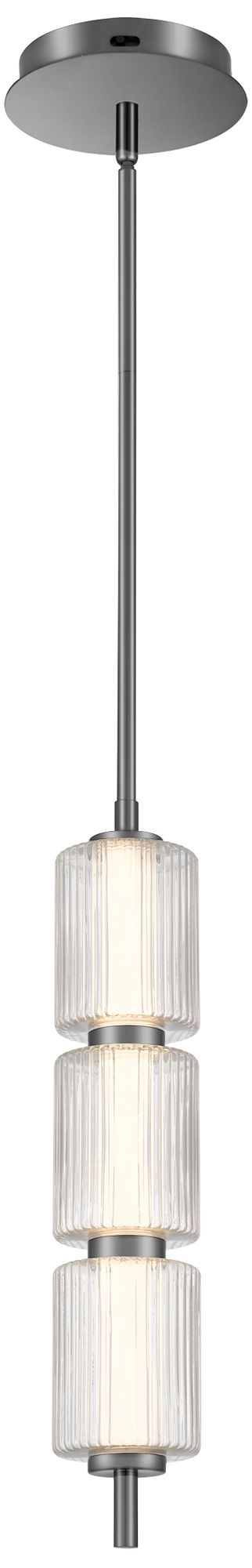 Thumbnail1 of Turner Integrated LED Black Chrome Mini Pendant Light with CCT Switch
