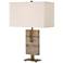 Turning Point 26" Honed Travertine Table Lamp