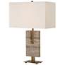 Turning Point 26" Honed Travertine Table Lamp