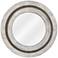 Turning Reflection Natural White 31 1/2" Round Wall Mirror