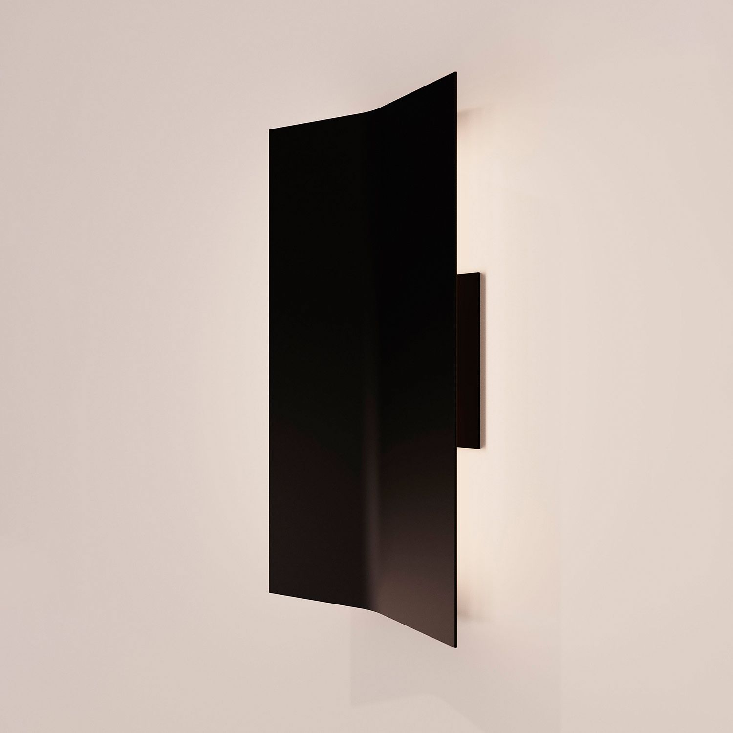 Turo 6.5" High Large Satin Black Wall Sconce