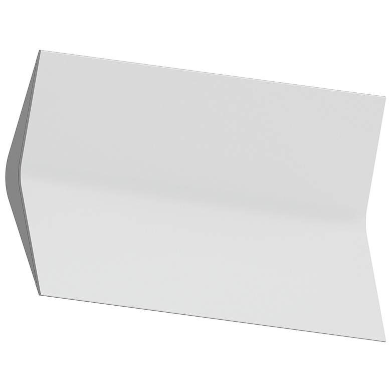 Image 1 Turo 6.5" High Large Satin White Wall Sconce