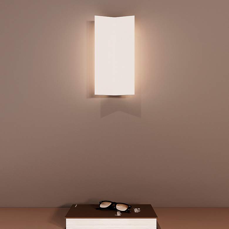 Image 6 Turo 6.5" High Large Satin White Wall Sconce more views