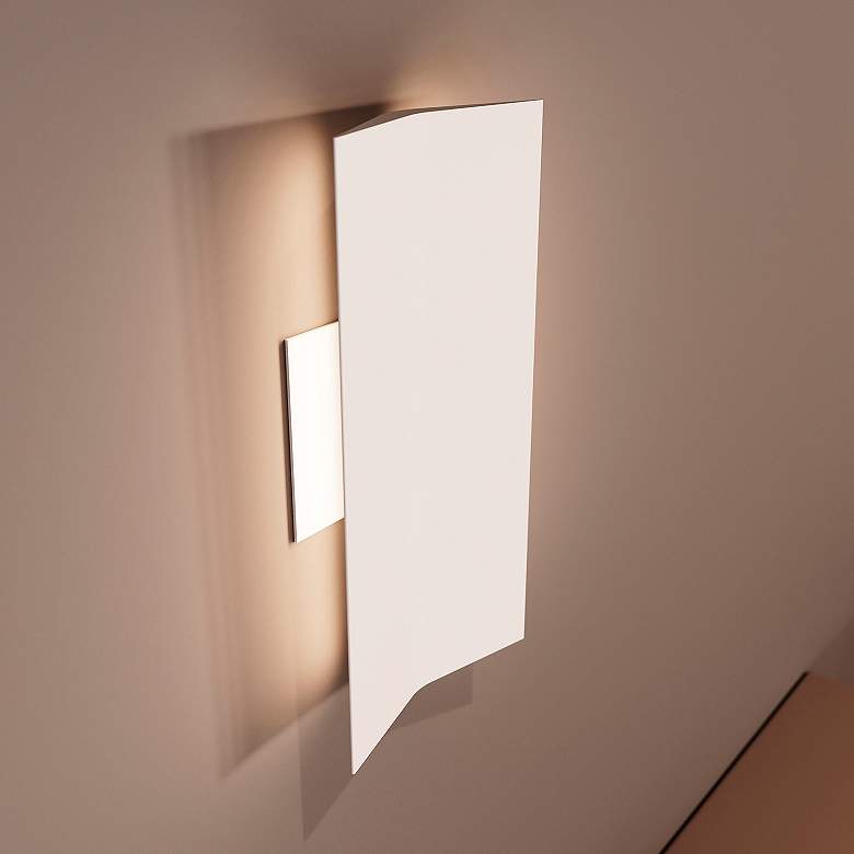 Image 7 Turo 6.5" High Large Satin White Wall Sconce more views
