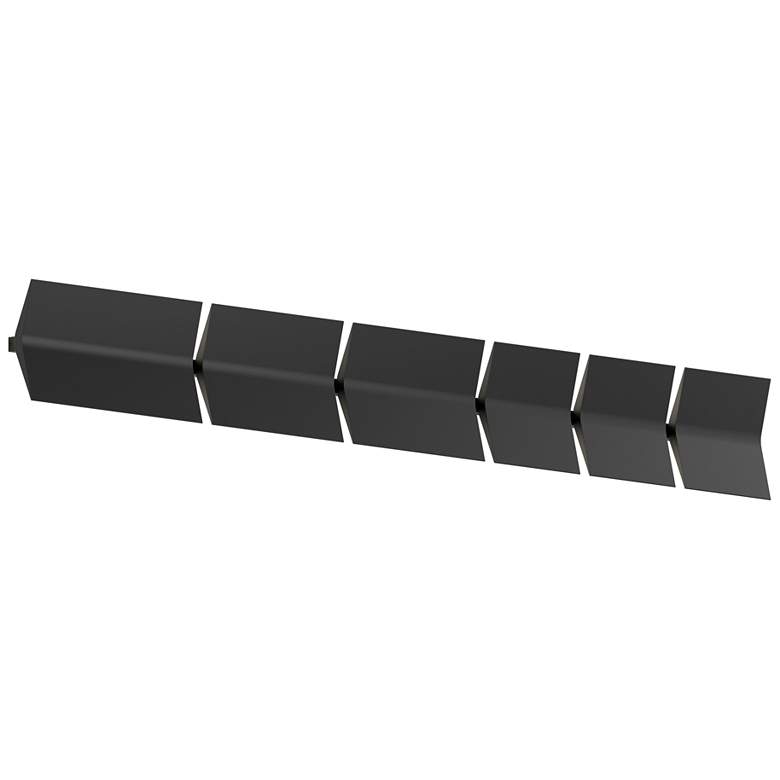 Image 1 Turo 6.5 inch High Satin Black Wall Sconce Kit