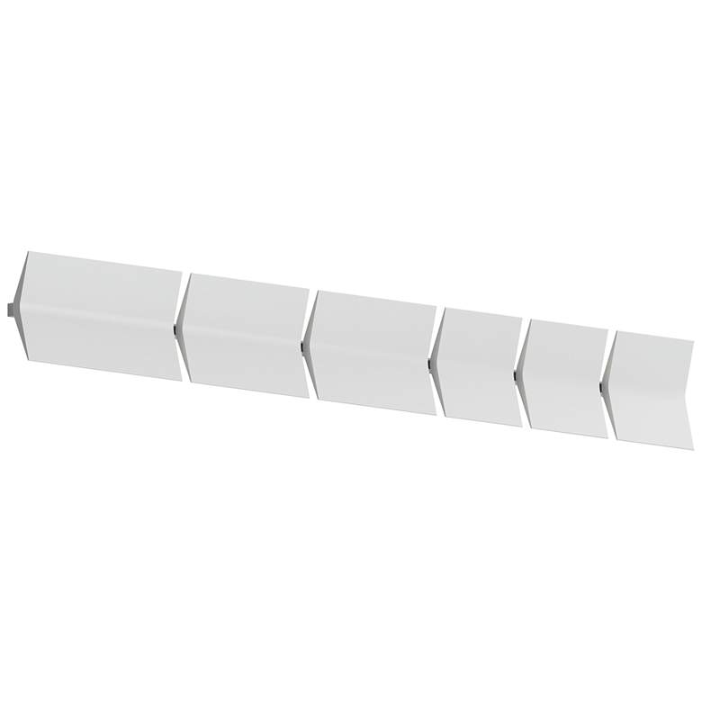 Image 1 Turo 6.5" High Satin White Wall Sconce Kit
