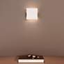 3_Turo 6.5" High Small Satin White Wall Sconce more views