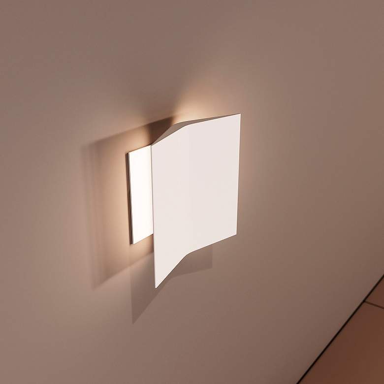 Image 7 Turo 6.5" High Small Satin White Wall Sconce more views