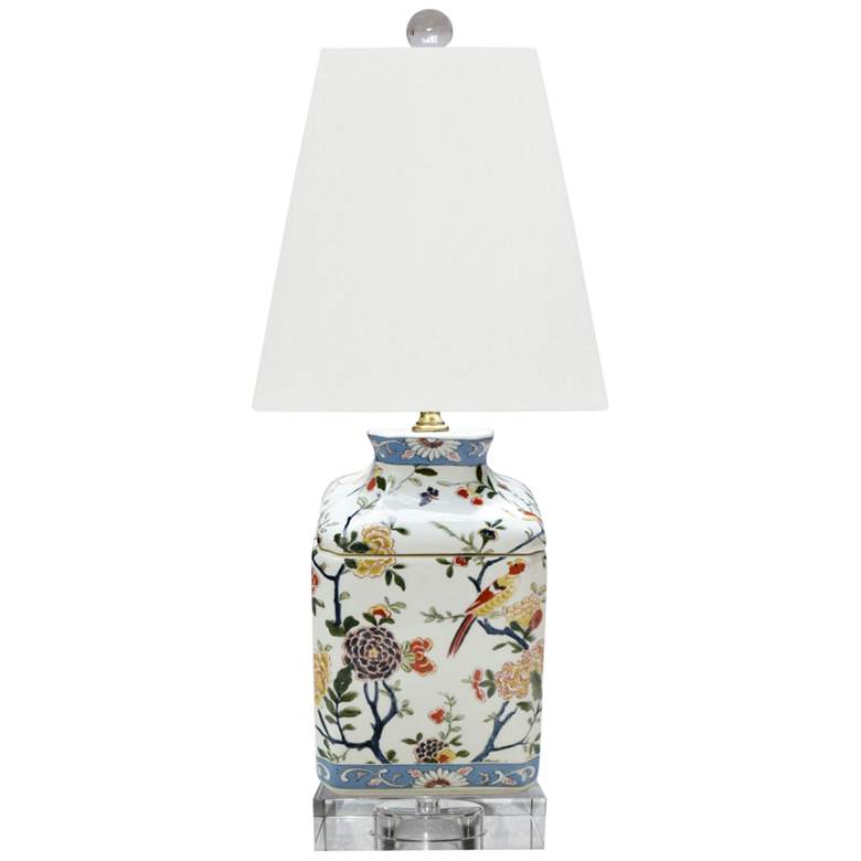 Image 1 Turpin 19" High Porcelain French Box Accent Table Lamp