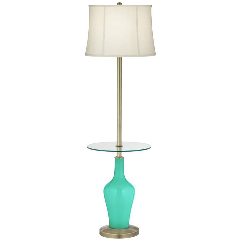 Image 1 Turquoise Anya Tray Table Floor Lamp