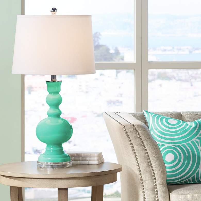 Image 1 Turquoise Apothecary Table Lamp