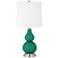 Turquoise Blue Small Gourd Accent Table Lamp
