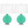 Turquoise Carrie Table Lamp Set of 2