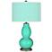 Turquoise Diamonds Double Gourd Table Lamp