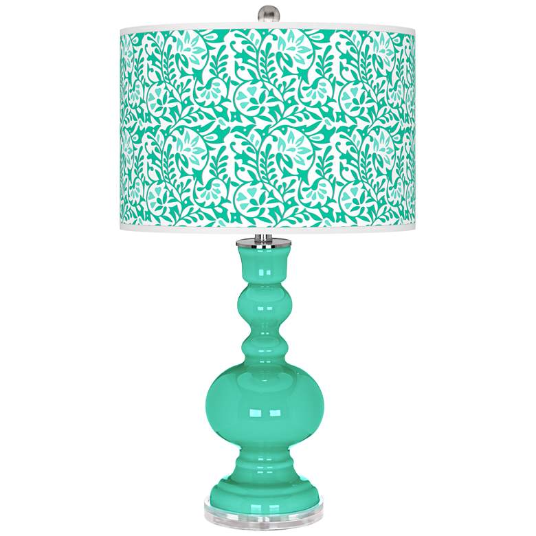 Image 1 Turquoise Gardenia Apothecary Table Lamp