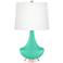 Turquoise Gillan Glass Table Lamp