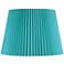 Turquoise Knife Pleat Empire Shade 12x16x12 (Spider)