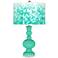 Turquoise Mosaic Giclee Apothecary Table Lamp