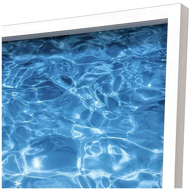 Image 3 Turquoise Ocean 38"W x 38"H Coastal Framed Art more views