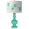 Turquoise Rose Bouquet Apothecary Table Lamp