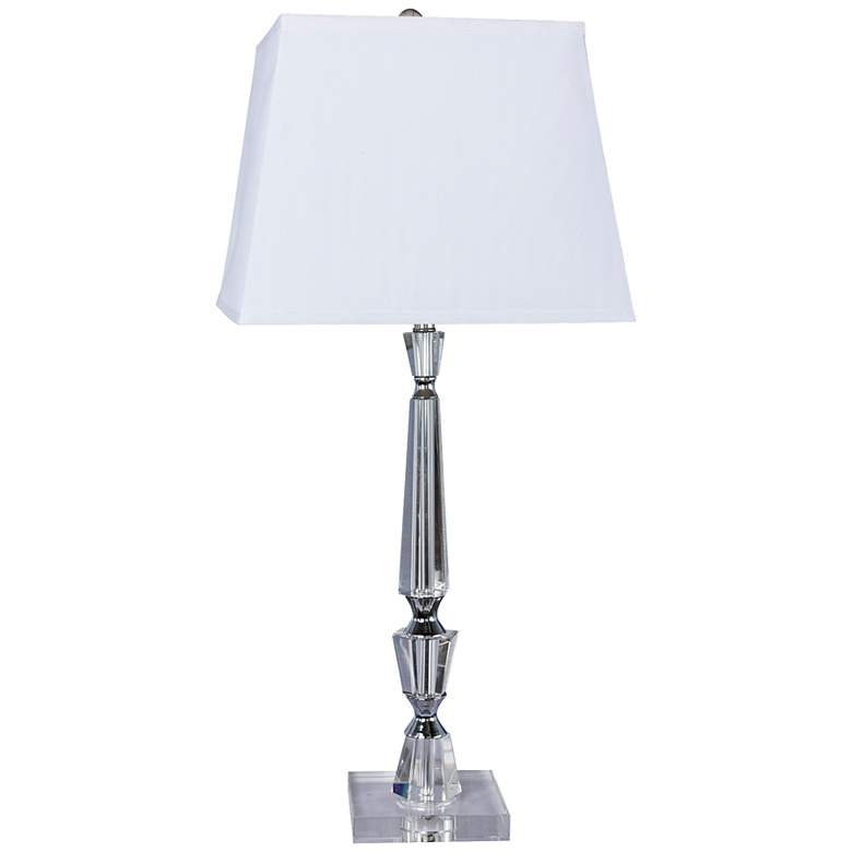 Image 1 Turrelle Crystal and Chrome Table Lamp