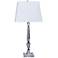 Turrelle Crystal and Chrome Table Lamp