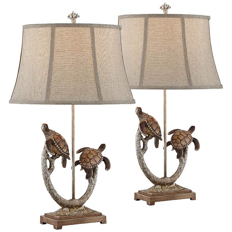 Image 1 Turtle Tree Branch Table Lamps Set of 2