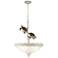 Turtles Sealife 22" Wide Antique and Glass Pendant Light