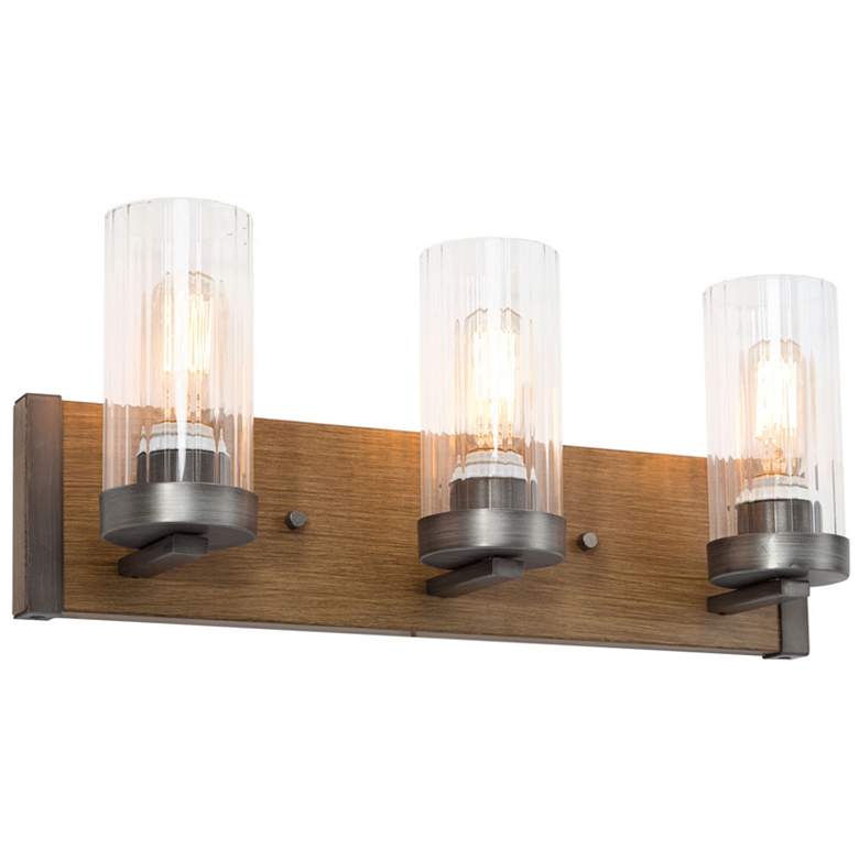 Image 1 Tury 3-Light 20" Wide Brown Bath Light