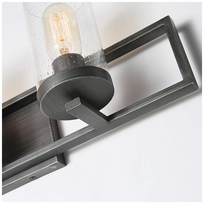 Image 3 Tury 3-Light 24.2" Wide Antique Silver Bath Light more views