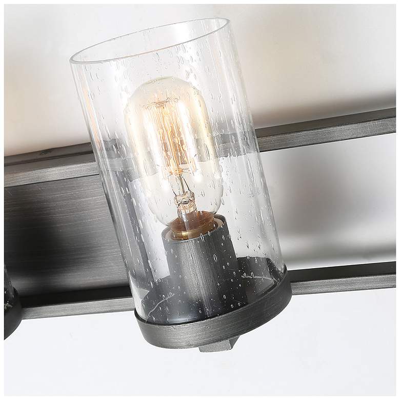 Image 5 Tury 3-Light 24.2" Wide Antique Silver Bath Light more views