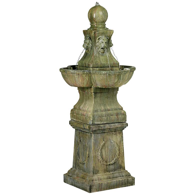 Image 2 Tuscan Garden Pedestal 54 inch High Outdoor Fountain