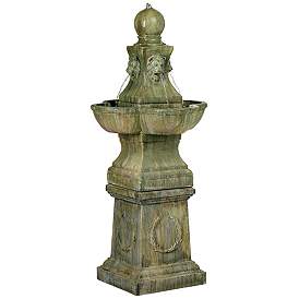 Image2 of Tuscan Garden Pedestal 54" High Outdoor Fountain