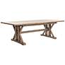 Tuscan Spring Extendable Sundried Wheat Pine Dining Table