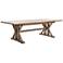 Tuscan Spring Extendable Sundried Wheat Pine Dining Table