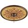 Tuscan Wine 24" Wide Bronze Finish Ceiling Medallion