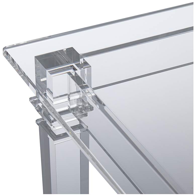 Image 4 Tustin 21 1/2" Square Clear Lucite Acrylic End Table more views