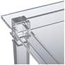Tustin 21 1/2" Square Clear Lucite Acrylic End Table in scene