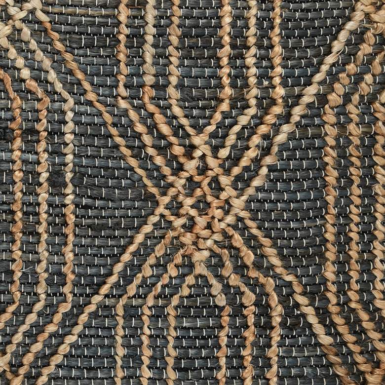Image 2 Tustin 5'x8' Blue Charcoal and Natural Jute Area Rug more views