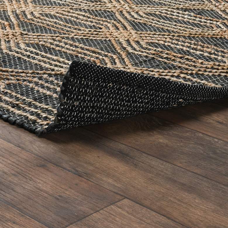 Image 4 Tustin 5'x8' Blue Charcoal and Natural Jute Area Rug more views