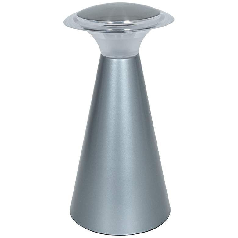 Image 1 Tut Chi 8 inchH Silver Cordless LED Accent Table Lamp